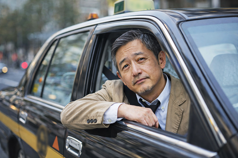 タクシー運転手時代の写真
