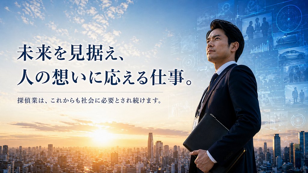 探偵業の未来を表すイメージ